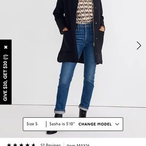 BNWT madewell estate cocoon coat
